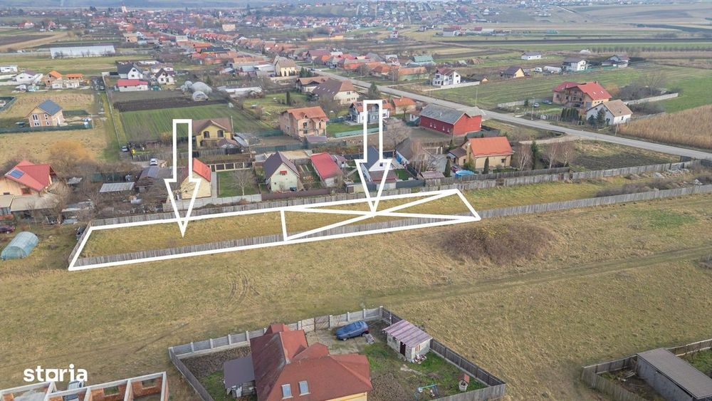 Două Loturi Alăturate de 500 mp Disponibile în Bod, Strada Gării