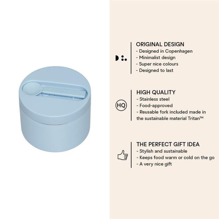 Lunchbox Termic Design Letters 330ml cu Tacam Inclus