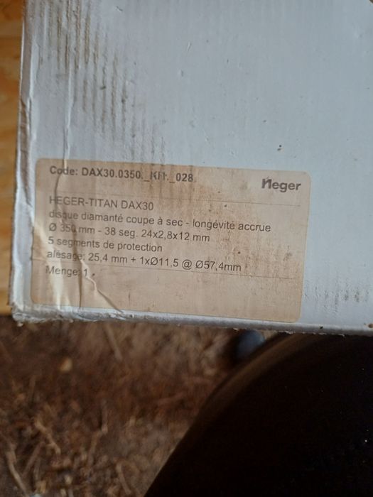 Disc diamantat titan 350 mm