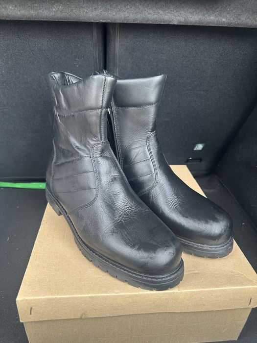 Зимни кожени боти 44 номер безплатна доставка