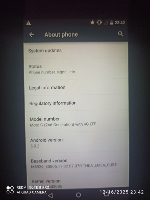 Telefon Moto g, in stare bună