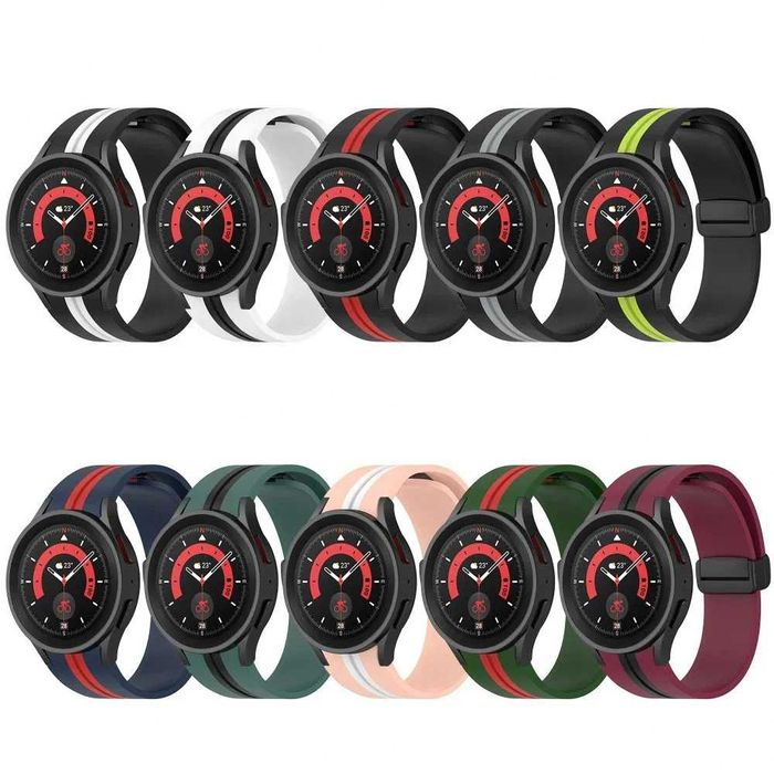 Curea silicon magnetica 20mm ceas Samsung Watch 4 5 Watch 6 / 7