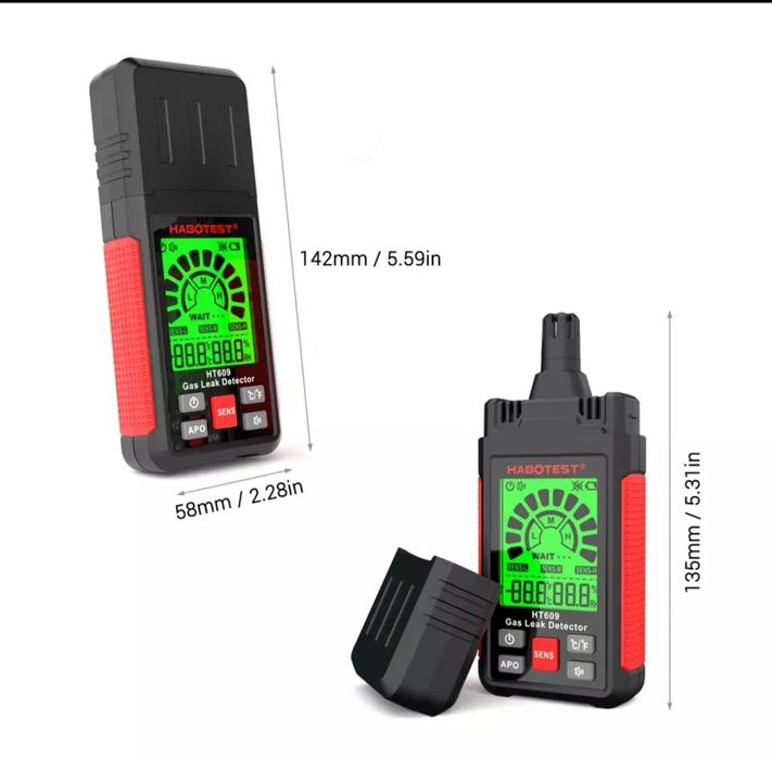 Скидка! Газоанализатор, Газовый детектор, тестер газа HABOTEST HT609