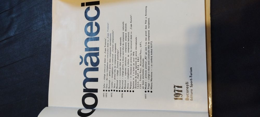 Carte Nadia Comăneci