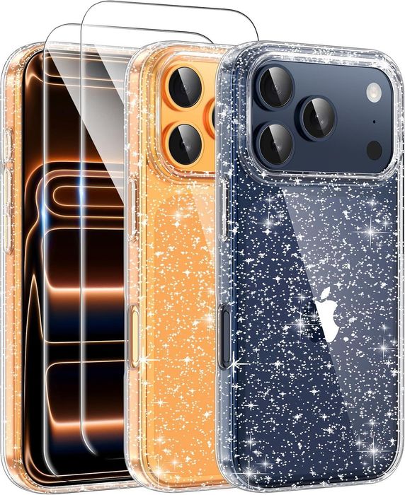 Блестящ кейс glitter case за apple iphone 17 pro