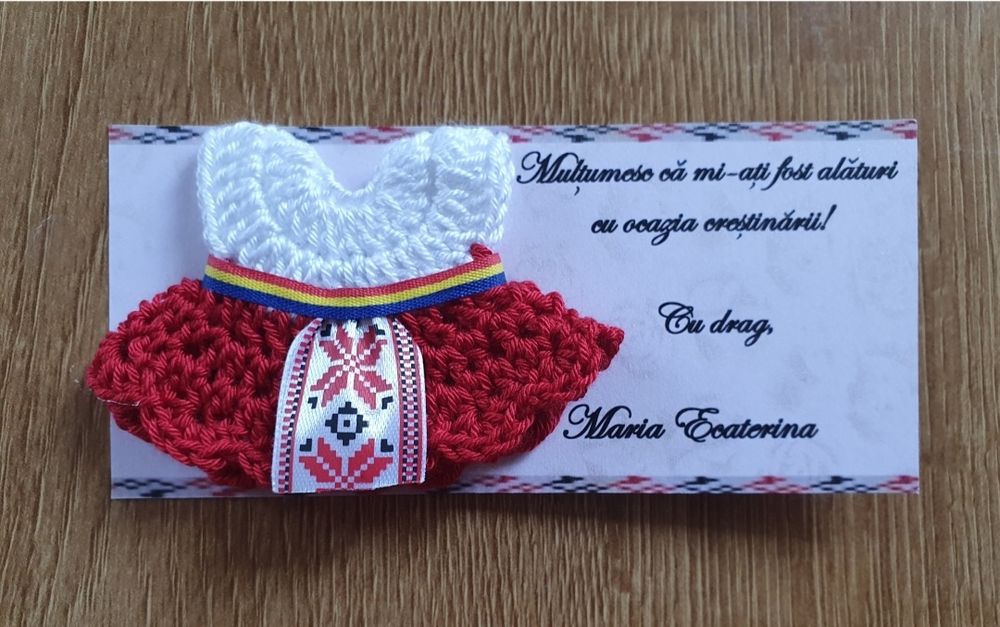 Marturii de botez crosetate pentru fetite