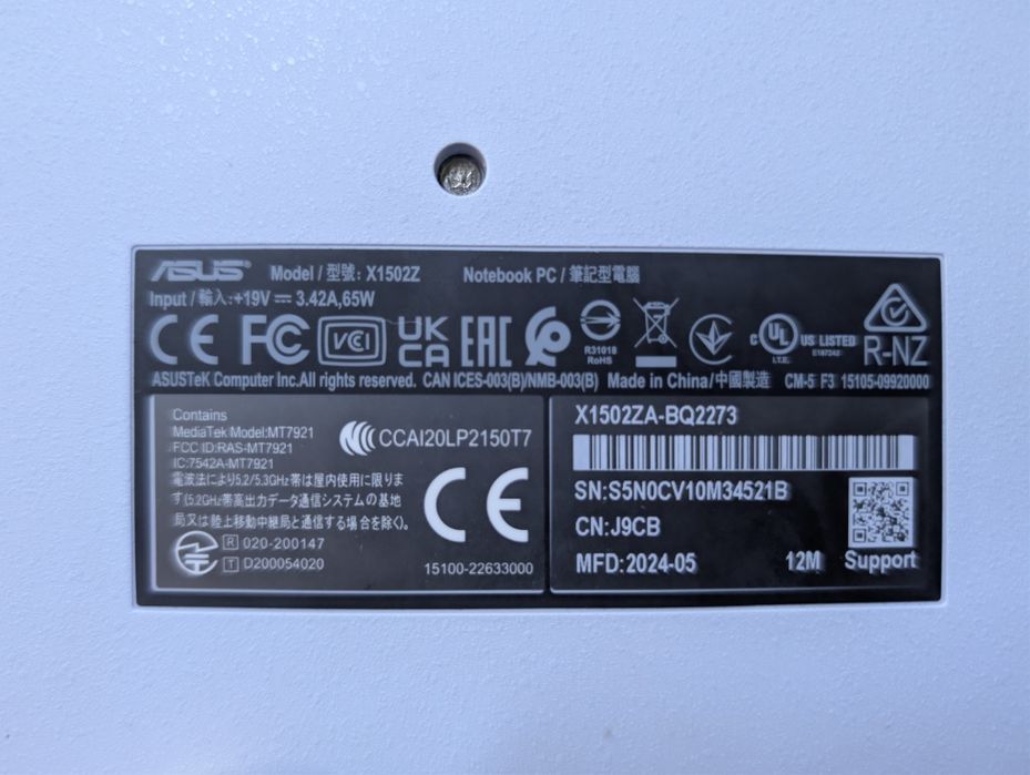 Asus Vivobook X1502Z