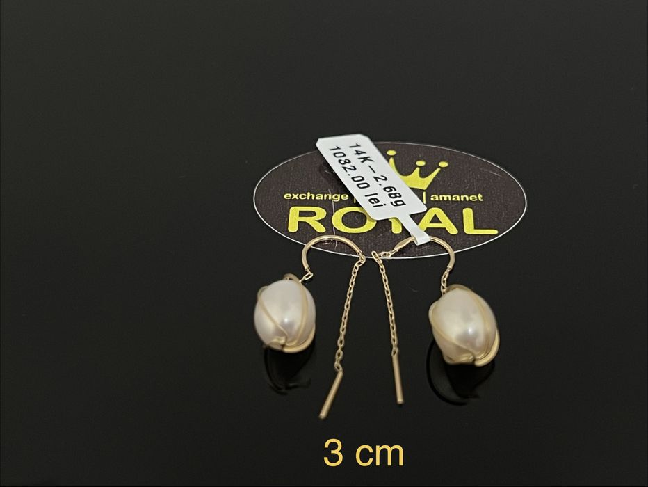 Bijuteria Royal CB : Cercei dama aur nou 14k 2,68gr