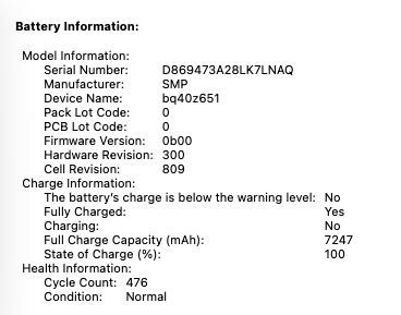 Macbook pro 16 2019, i9 2,3 ghz/32gb/1tb