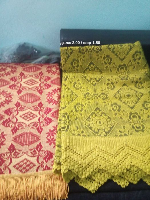 Покривки за легло тъкани с вълнена прежда НОВИ