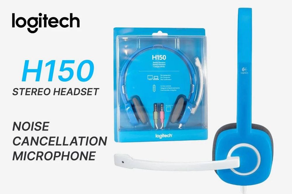 Logitech H150 Blue Headsets , Наушники Логитеч Н150