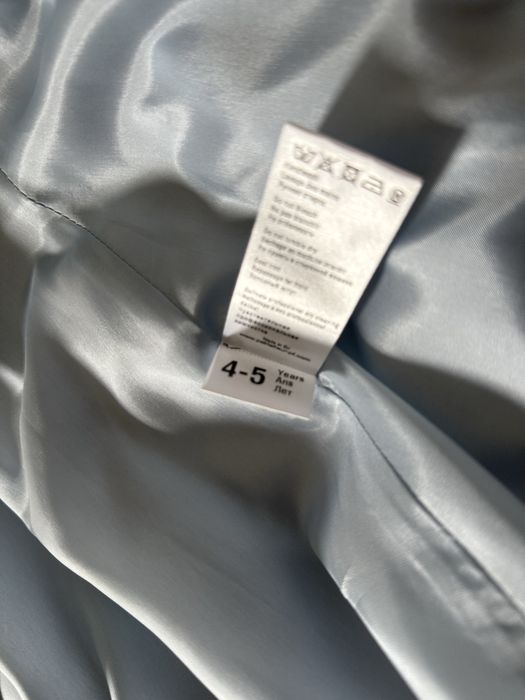 Елегантно детско палто Petit Fleur син цвят