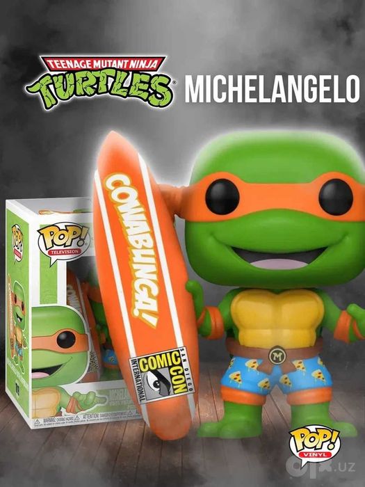 Funko POP Черепашки-ниндзя Микеланджело — протектор в подарок