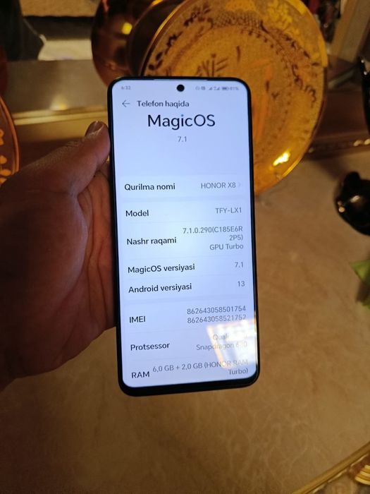 Honor X8 128 6+2GB Ideal