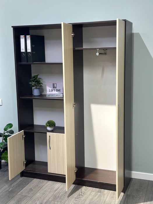 Шкаф офисный, шкаф для документов, шкаф гардероб, вешалка, полки