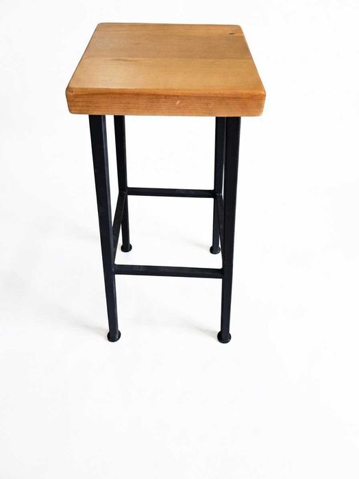Scaun Bar, Gradina de metal cu lenm 30x30x80cm