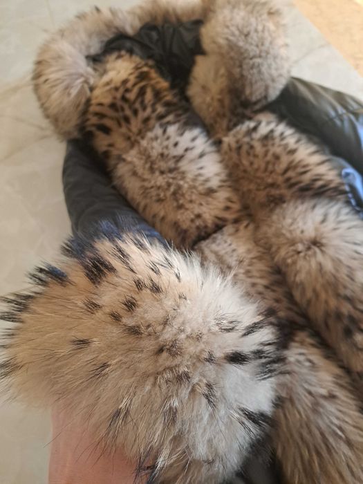 Geaca Parka cu blana de vulpe