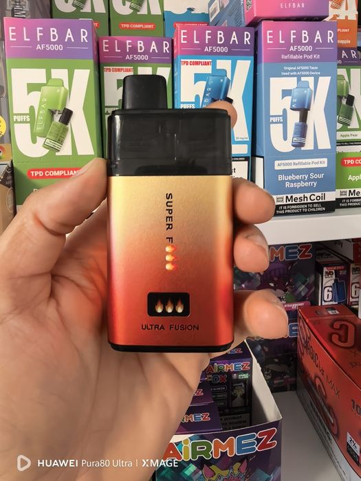 Vape 60.000 Puffs 2 Arome SuperFire Crystal Reincarcabil