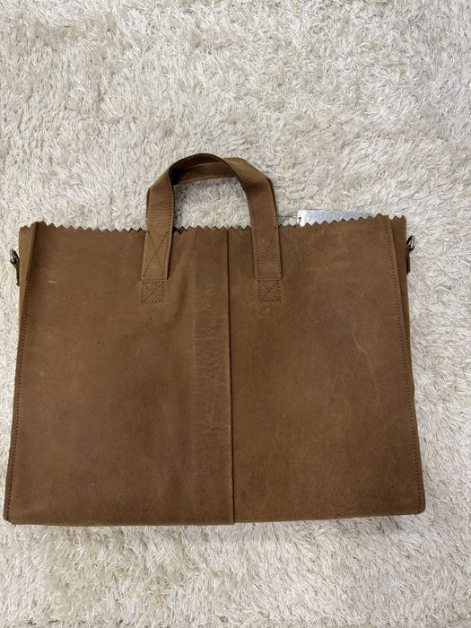 Geanta My Paper Bag - piele intoarsa