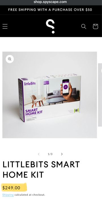 Jucarie littleBits Smart Home Kit (14 bits + 11 accesorii)