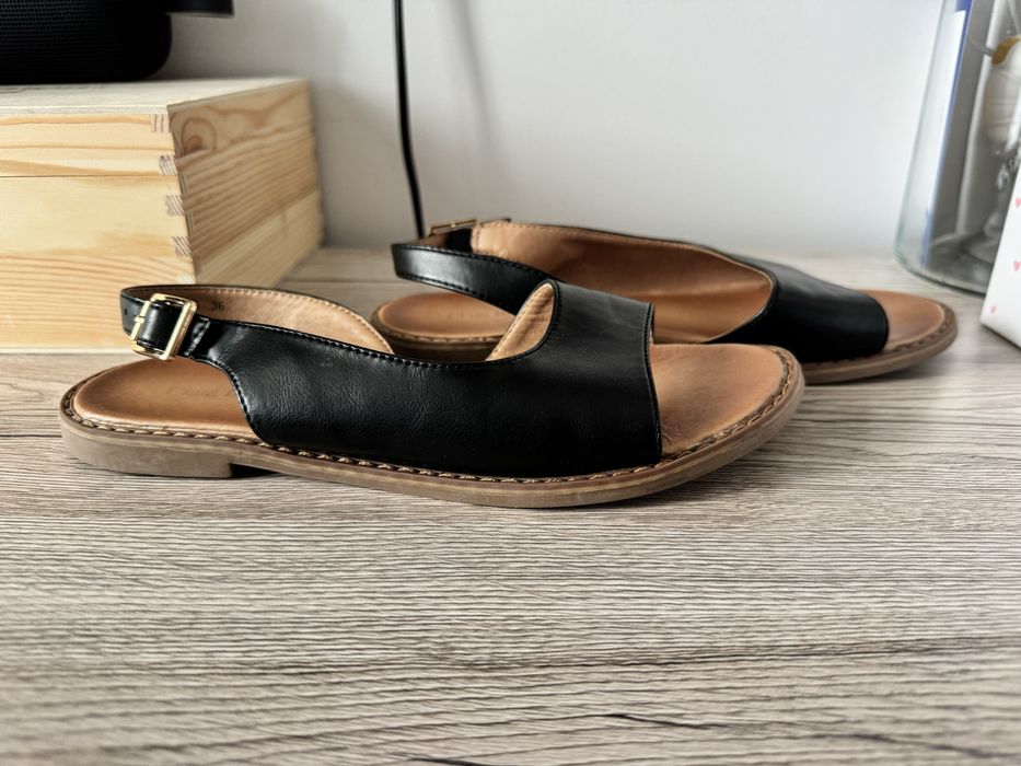 Vand sandale negre piele