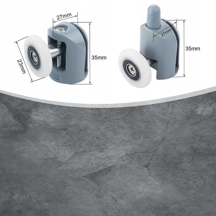 Set 8 role pentru cabina de dus universale sistem dublu si simplu 24mm