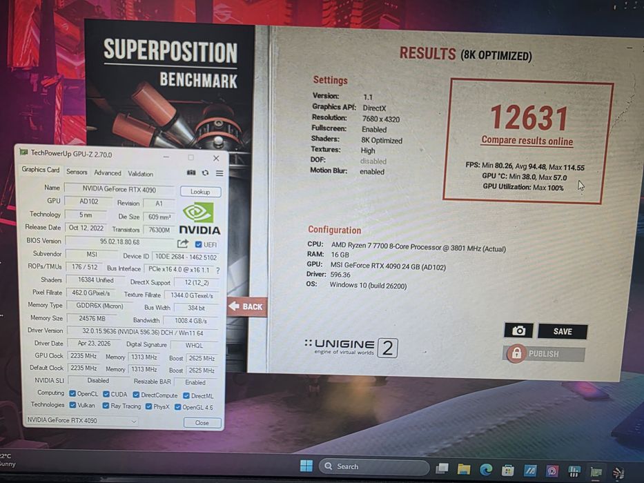 RTX 4090 MSI Suprim X, cu sigiliu, nedesfacuta