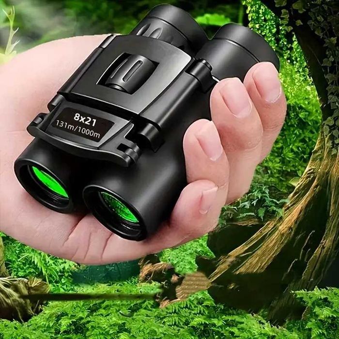 Binoclu cu zoom HD de 8x21 131m/1000m turism camping vanatoare pescuit 1000m husa snur carpa. Design pliabil portabil pentru turism camping