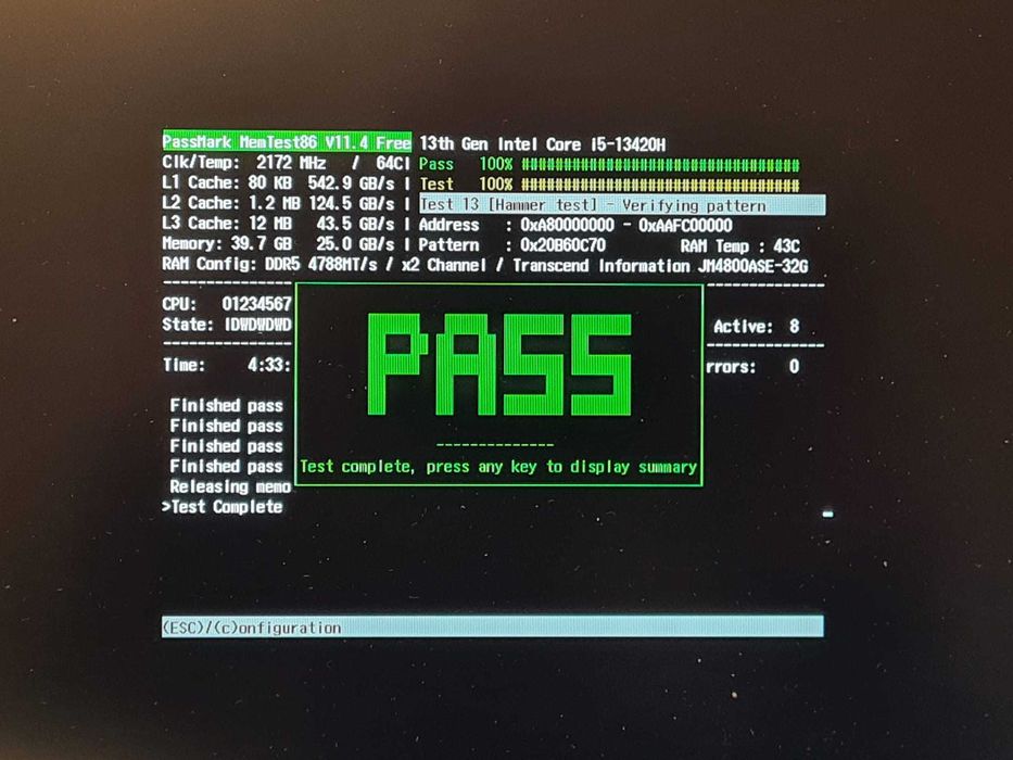 Memorie RAM laptop 32GB JM DDR5 Transcend, 4800 JM4800ASE-32G