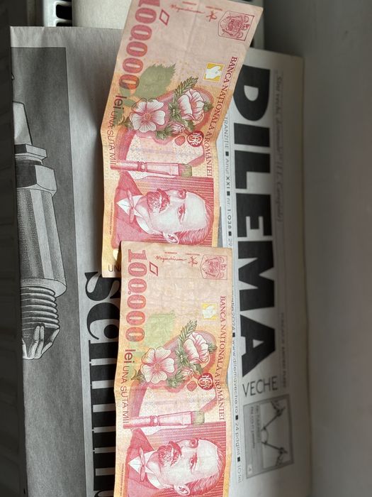 3 x bancnote 100000 100 lei vechi 1998