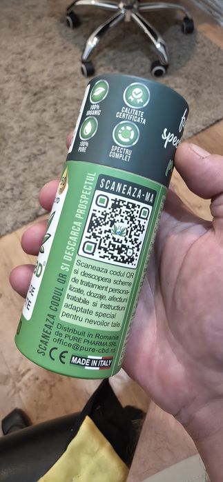 Ulei CBD de Cânepă Picături de Sanatate 50ml Full Spectrum Plus
