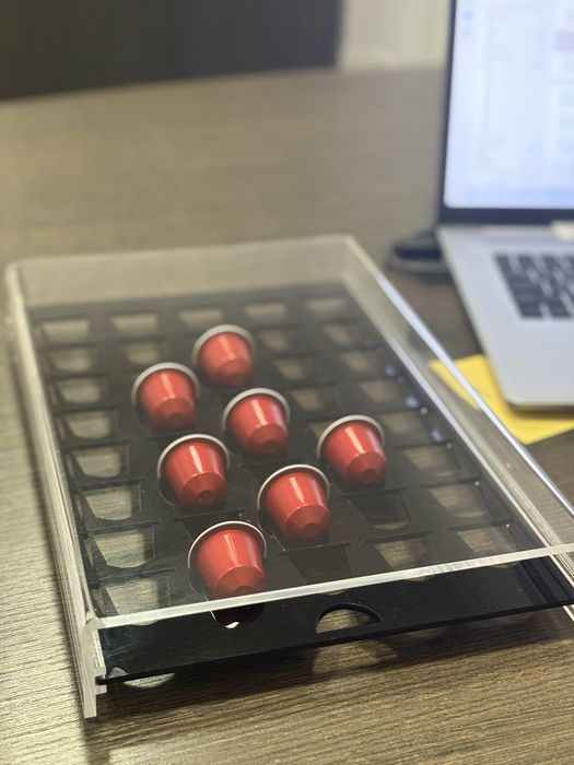 Suport capsule Nespresso sertar transparent 40 capsule