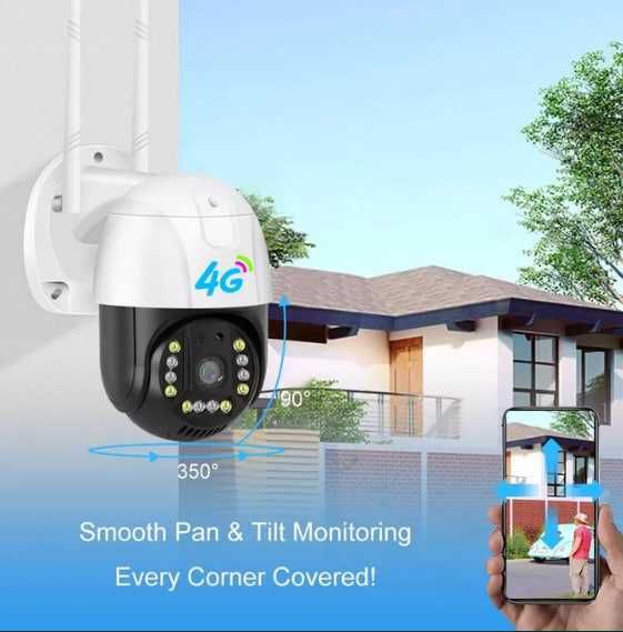 Уличные камеры видеонаблюдения V380 , Ptz-камера с сим-картой