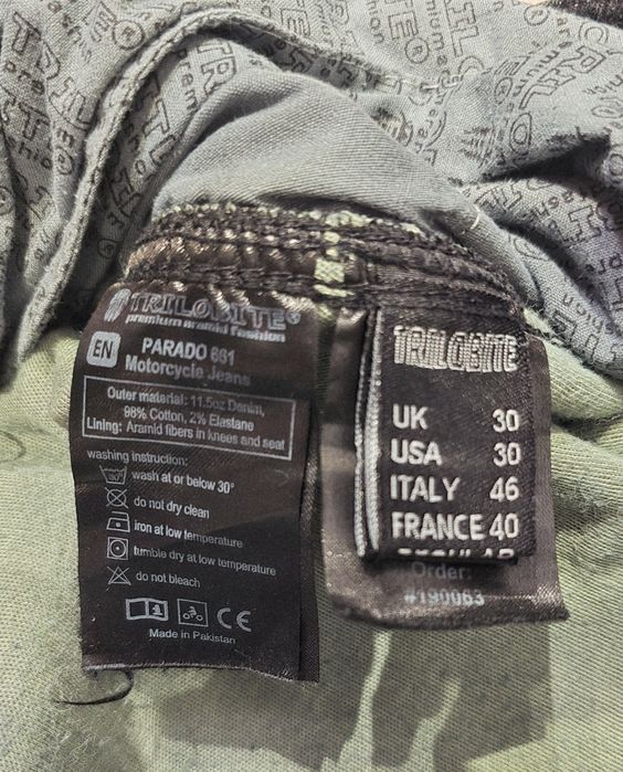 Мото дънки мъжки Trilobite с кевлар и протектори