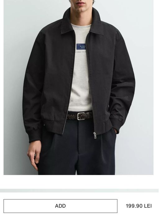 Jacheta impermeabila XL barbati Zara