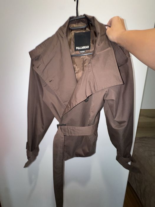 Шлифер pull and bear кафяв неизползван