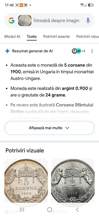 Vand monede de argint