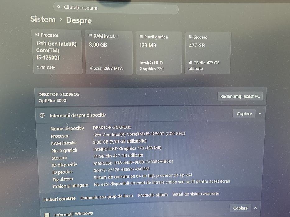 Dell Optiplex 3000 i5 gen12