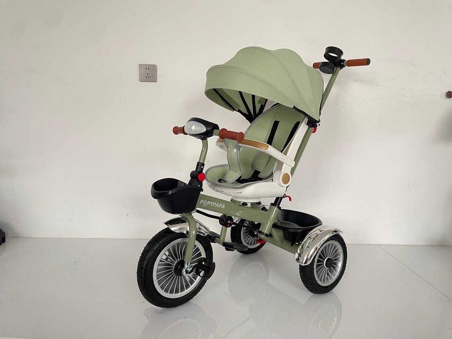 Велоколяска детская, трехколесный велосипед со святящимися фарами