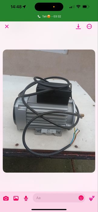 Motor electric monofazic – stare excelentă, funcționa