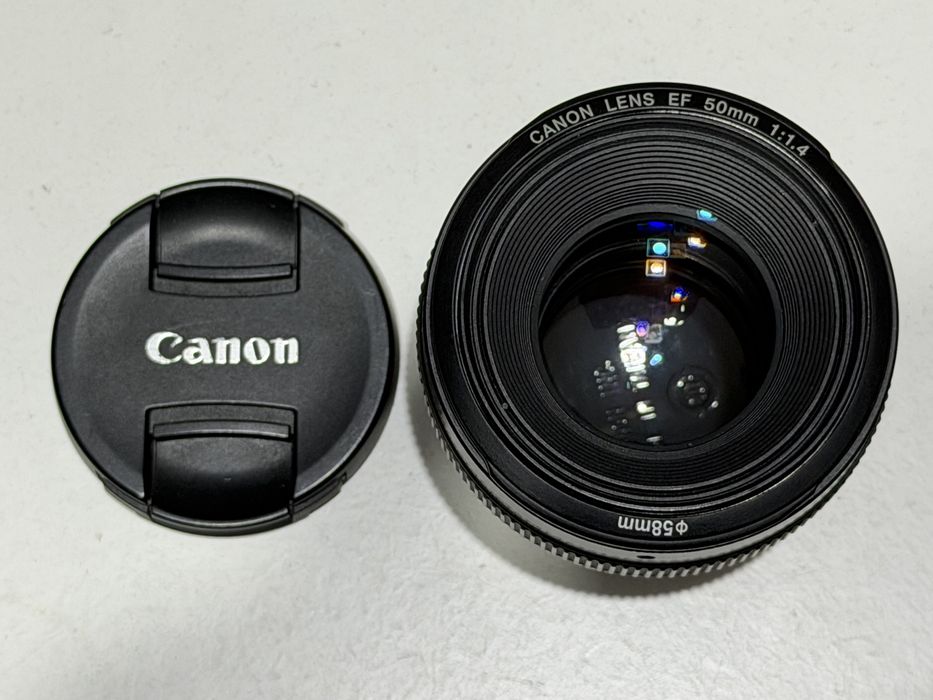 Obiectiv Canon EF 50mm f/1.4 USM – stare foarte bună