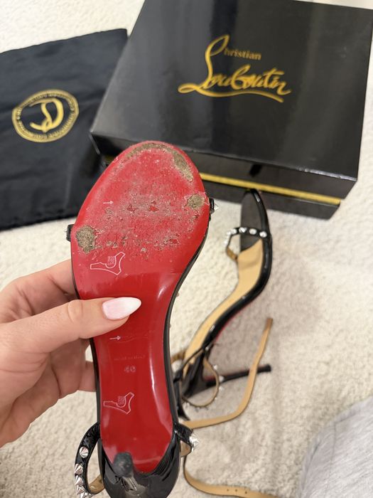 Christian Louboutin 39 So Me spike дамски сандали