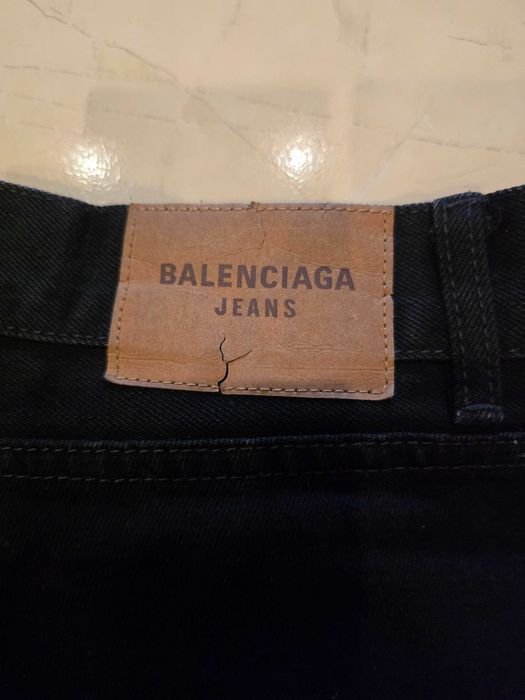 Balenciaga cut up jeans