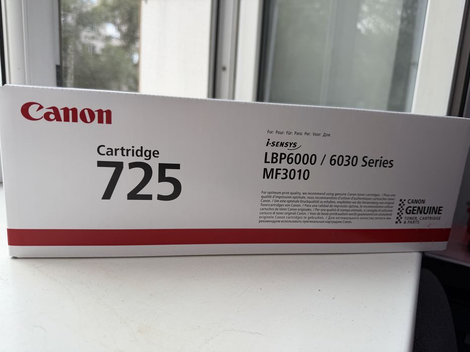 Картридж 725 canon mf3010 оригинал