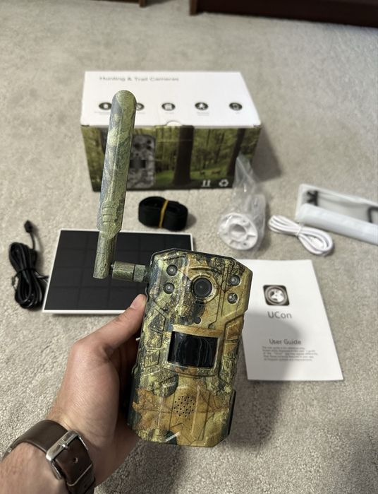 Camera video vanatoare 4G cu SIM si transmitere cu panou solar 3 buc