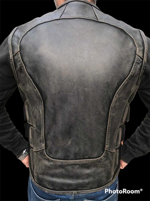 Кожен Мото ICON Елек Ретро Кафяво  Мотор Мото Чопър