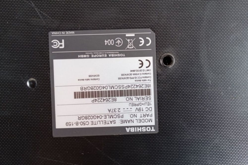 Laptop Toshiba Satelite