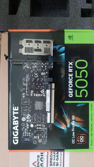 Placă video Gigabyte RTX 5050 LP ( Low Profile ) cu garanție