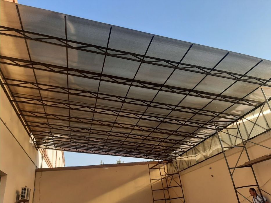 Навесы поликарбонат лексан Профнастил