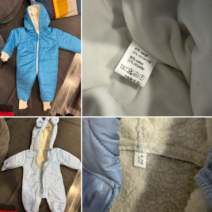 Чисто нови бебешки бодита, космонавти, пижамки, ромпъри, чорапки и др.